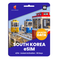 Thumbnail for [eSIM] South Korea Unlimited Data - SimCorner