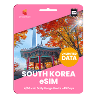 Thumbnail for [eSIM] South Korea Unlimited Data - SimCorner