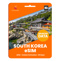 Thumbnail for [eSIM] South Korea Unlimited Data - 30 Days