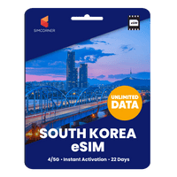 Thumbnail for [eSIM] South Korea Unlimited Data - SimCorner