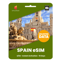 Thumbnail for [eSIM] Spain Unlimited Data - SimCorner