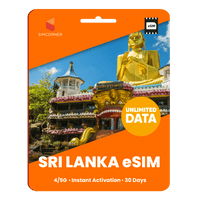 Thumbnail for [eSIM] Sri Lanka Unlimited Data | SimCorner