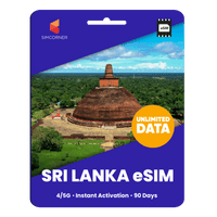 Thumbnail for [eSIM] Sri Lanka Unlimited Data - SimCorner