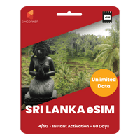 Thumbnail for [eSIM] Sri Lanka Unlimited Data - SimCorner
