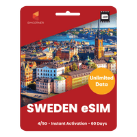 Thumbnail for [eSIM] Sweden Unlimited Data - SimCorner