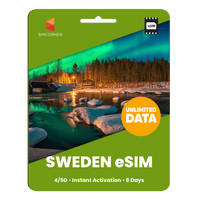 Thumbnail for [eSIM] Sweden Unlimited Data - SimCorner
