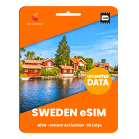 Thumbnail for [eSIM] Sweden Unlimited Data - 30 Days