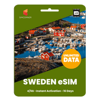 Thumbnail for [eSIM] Sweden Unlimited Data - SimCorner
