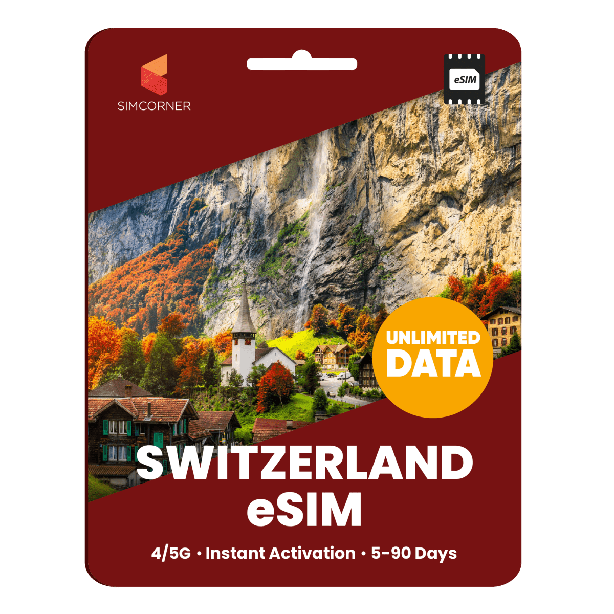 [eSIM] Switzerland Unlimited Data - SimCorner