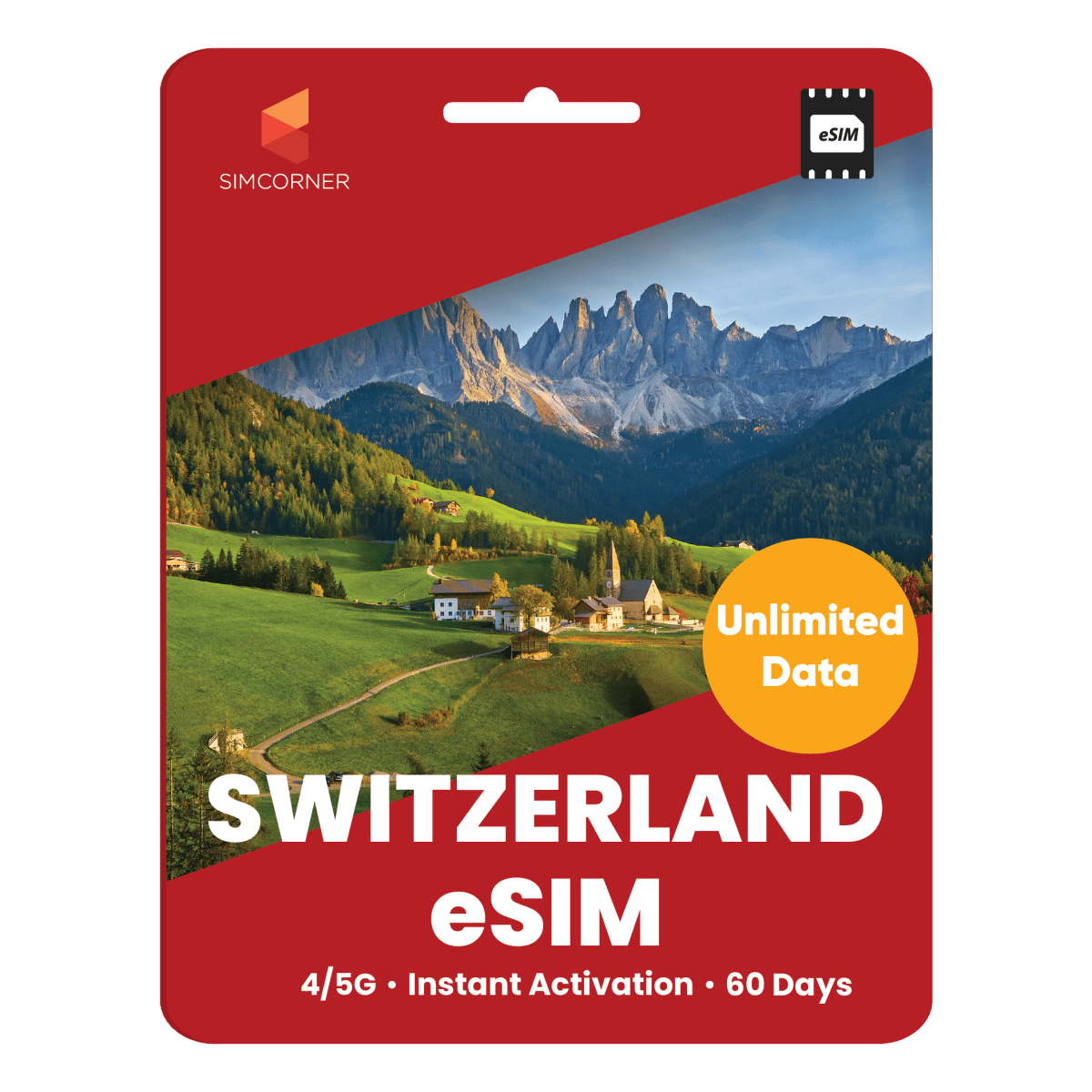 [eSIM] Switzerland Unlimited Data - SimCorner