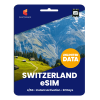 Thumbnail for [eSIM] Switzerland Unlimited Data - SimCorner