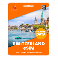 Thumbnail for [eSIM] Switzerland Unlimited Data - SimCorner