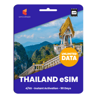 Thumbnail for [eSIM] Thailand Unlimited Data - SimCorner