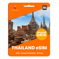 Thumbnail for [eSIM] Thailand Unlimited Data - SimCorner