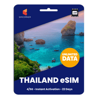 Thumbnail for [eSIM] Thailand Unlimited Data - SimCorner