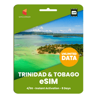 Thumbnail for [eSIM] Trinidad & Tobago Unlimited Data - SimCorner
