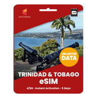 Thumbnail for [eSIM] Trinidad & Tobago Unlimited Data - SimCorner