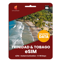Thumbnail for [eSIM] Trinidad & Tobago Unlimited Data - SimCorner