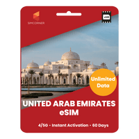 Thumbnail for [eSIM] United Arab Emirates Unlimited Data - SimCorner