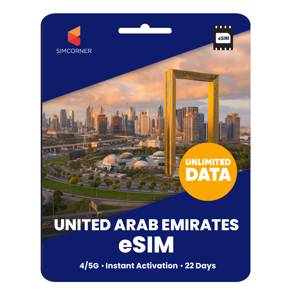 [eSIM] United Arab Emirates Unlimited Data - SimCorner