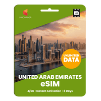 Thumbnail for [eSIM] United Arab Emirates Unlimited Data - SimCorner