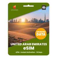 Thumbnail for [eSIM] United Arab Emirates Unlimited Data - SimCorner
