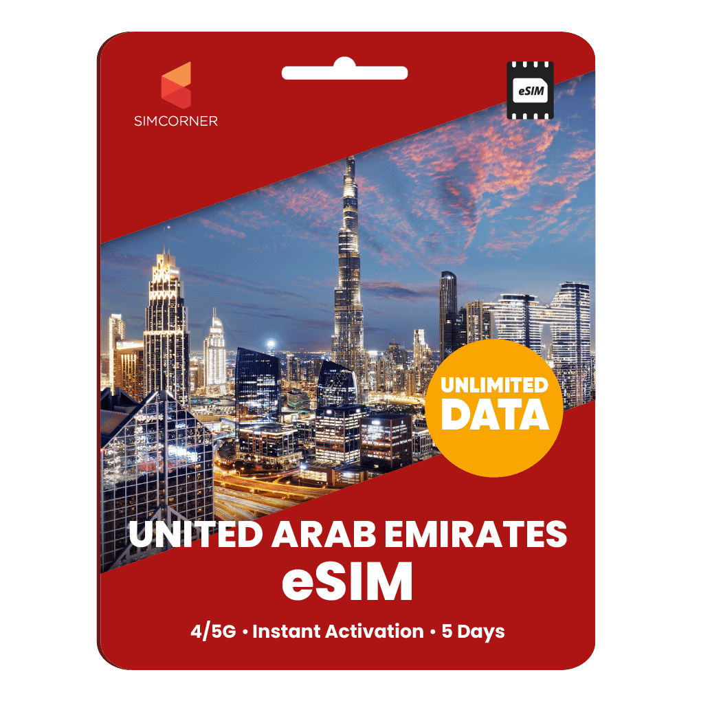 [eSIM] United Arab Emirates Unlimited Data - SimCorner
