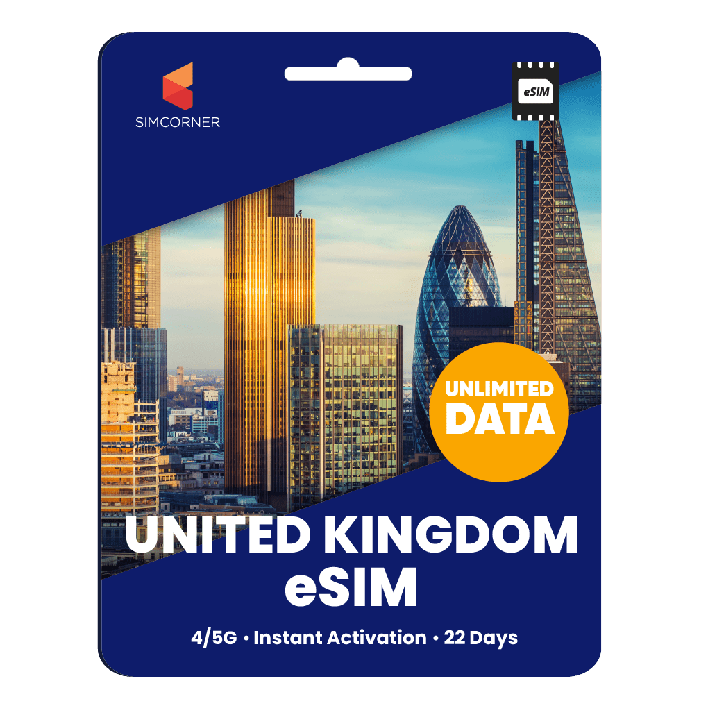 [eSIM] United Kingdom Unlimited Data - SimCorner