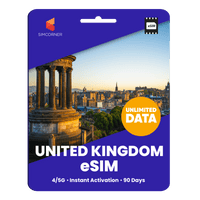 Thumbnail for [eSIM] United Kingdom Unlimited Data - SimCorner