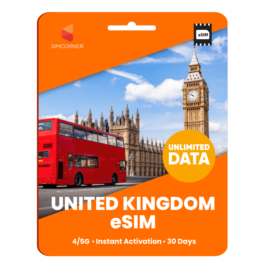[eSIM] United Kingdom Unlimited Data - 30 Days
