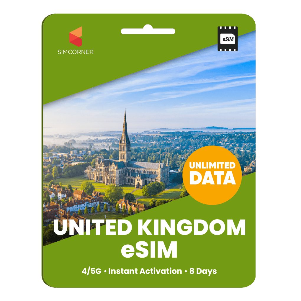 [eSIM] United Kingdom Unlimited Data - SimCorner