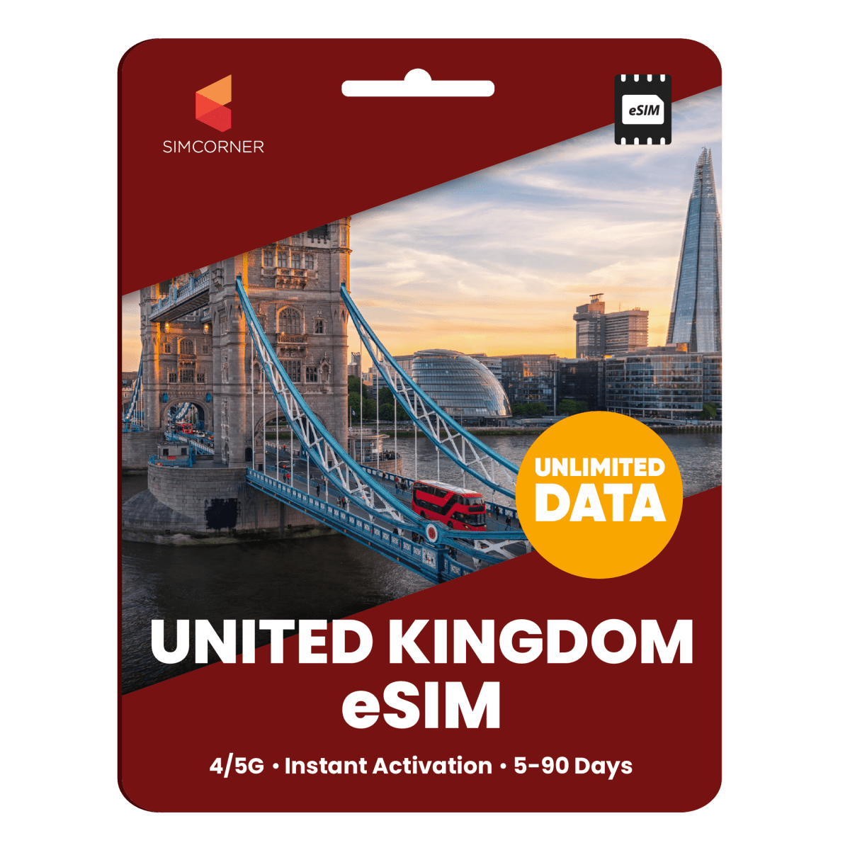[eSIM] United Kingdom Unlimited Data - SimCorner