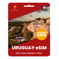 Thumbnail for [eSIM] Uruguay Unlimited Data - SimCorner