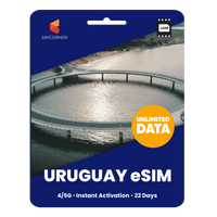 Thumbnail for [eSIM] Uruguay Unlimited Data - SimCorner