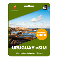Thumbnail for [eSIM] Uruguay Unlimited Data - SimCorner