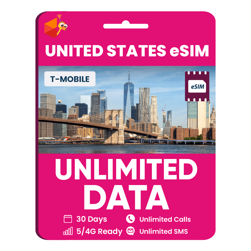 [eSIM] USA Travel SIM - Unlimited Data (T - Mobile) - SimCorner