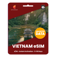Thumbnail for [eSIM] Vietnam Unlimited Data - SimCorner