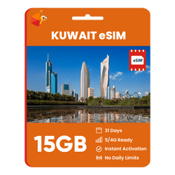 [eSIM] Kuwait Data eSIM (15GB - 31 Days)