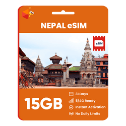 [eSIM] Nepal Data eSIM (15GB - 31 Days)