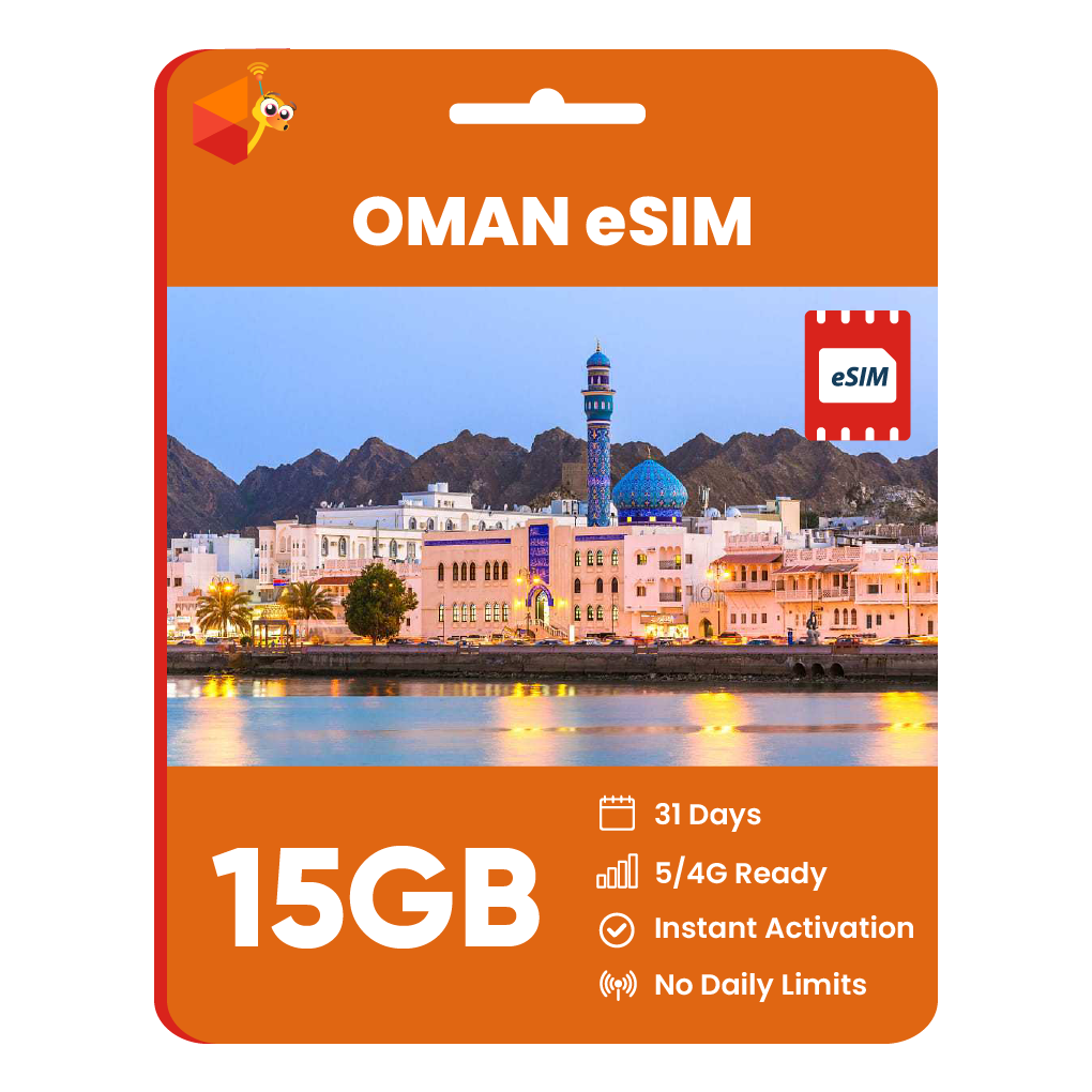 [eSIM] Oman Data eSIM (15GB - 31 Days)
