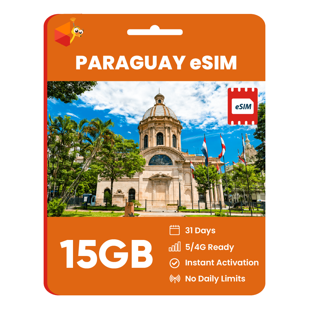 [eSIM] Paraguay Data eSIM (15GB - 31 Days) - SimCorner