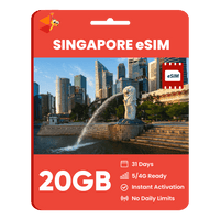 Thumbnail for [eSIM] Singapore Data eSIM (20GB - 31 Days) - SimCorner