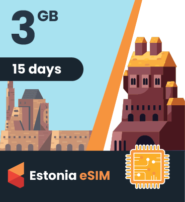 Estonia eSIM: 3GB - 15 Days