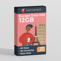 Data SIM for Europe Travel (12GB)
