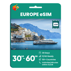 [eSIM] Europe eSIM (30GB/60GB)