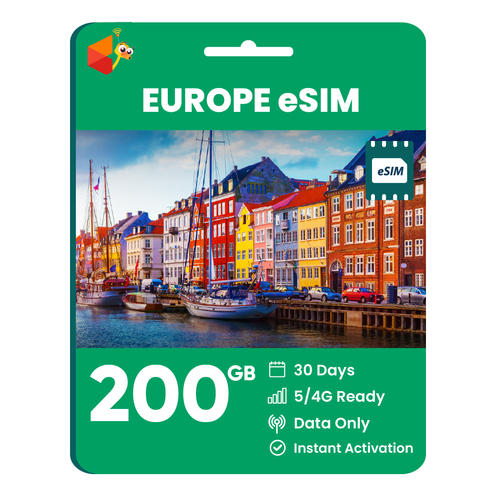 [eSIM] Europe Data eSIM (200GB)