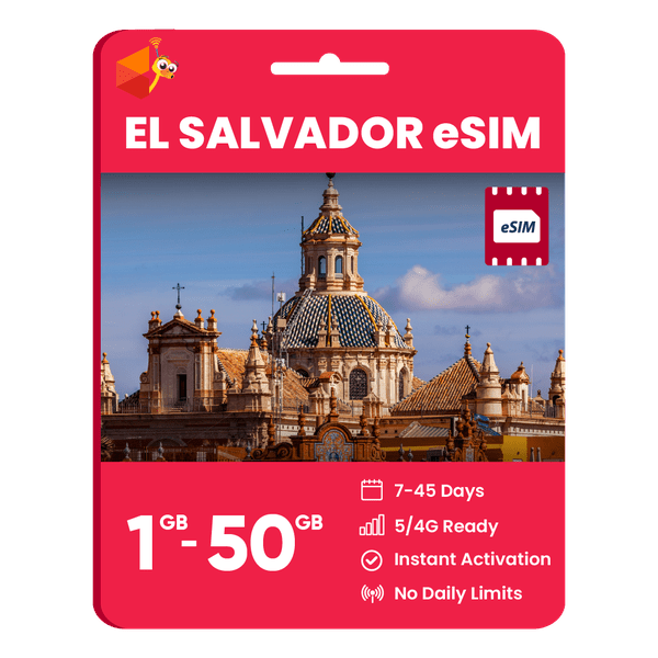 El Salvador Data eSIM - SimCorner