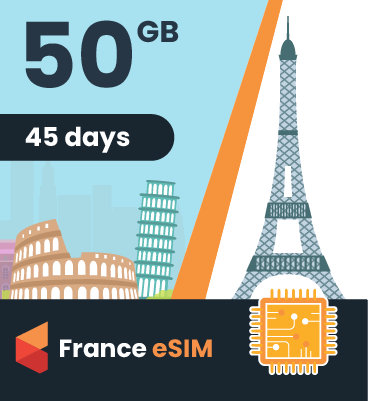 France eSIM: 50GB - 45 Days