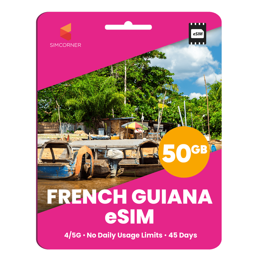 French Guiana Data eSIM - SimCorner