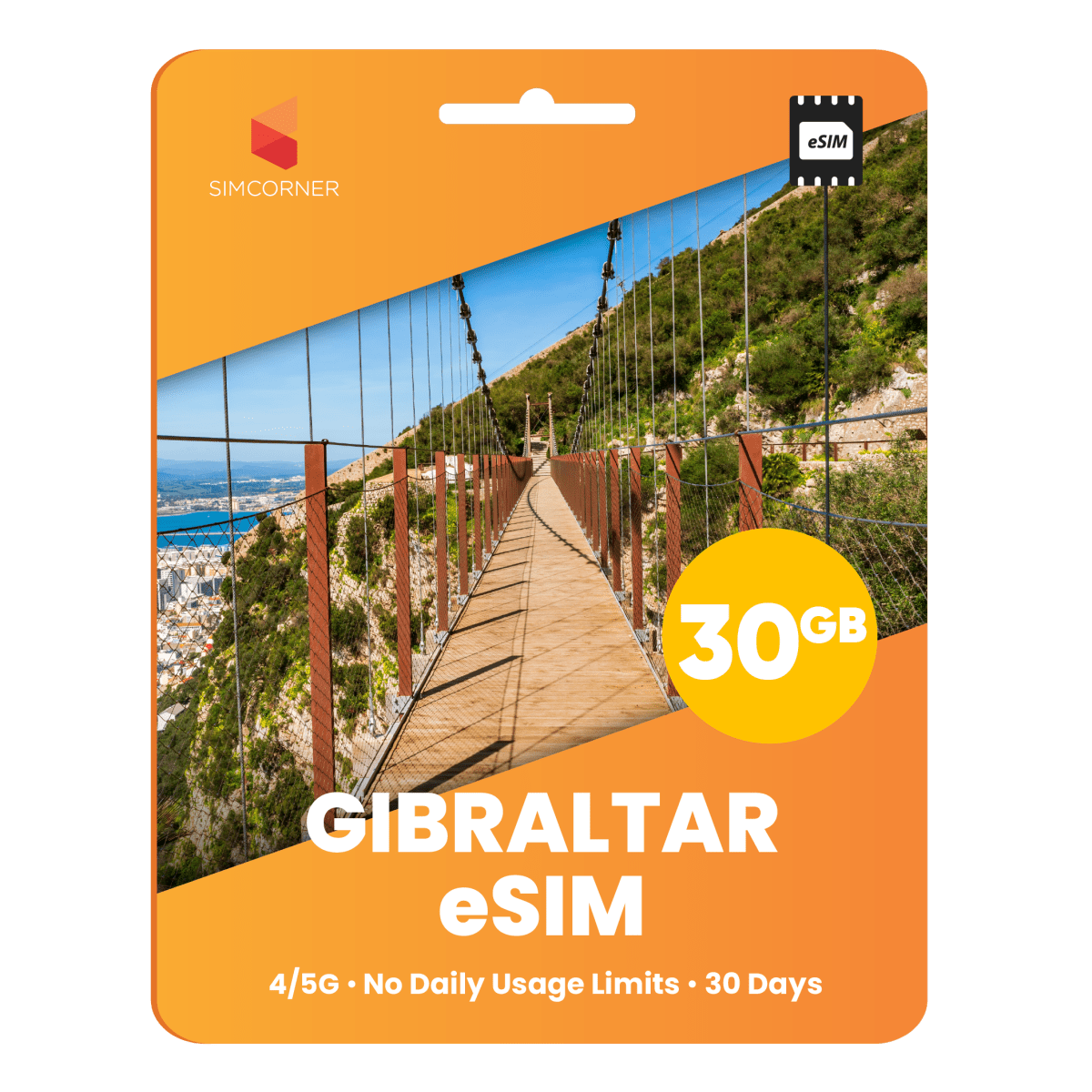 Gibraltar Data eSIM - SimCorner